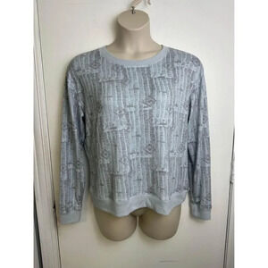 Pull over Honeydew Womens Lounge sweater, Extremely Soft Size Gray And Blue Larg